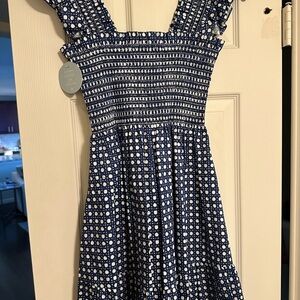 Hill House Blue and White Dress